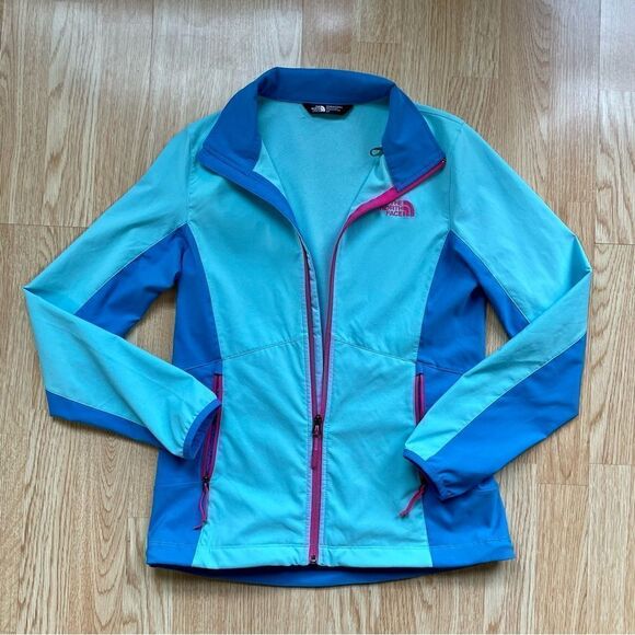 The North Face Blue and Pink Windbreaker Light Jacket - Size: Small - Picture 5 of 11